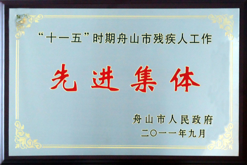 2011年舟山市障害者就業(yè)先進(jìn)集団